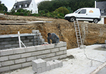 Réalisation des fondations à Vicq-sur-Breuilh